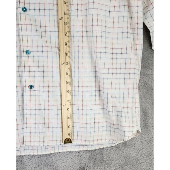 Luchiano Visconti Shirt Mens XLT Multicolor Striped Preppy Button Up Long Sleeve - Picture 5 of 11